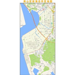 南山区前海合作区地图2025新版行政区划图街道交通办公室挂图高清