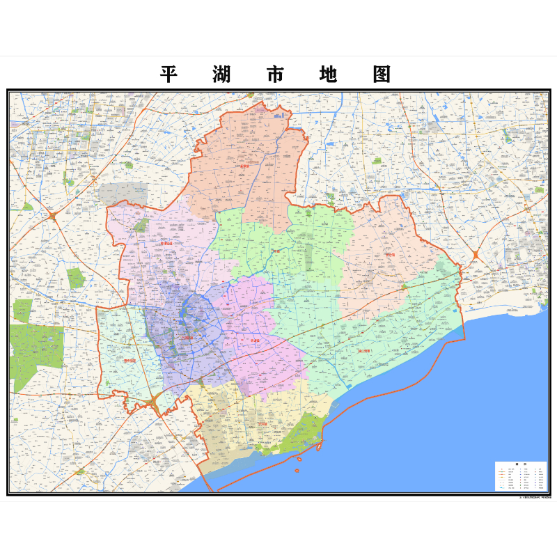 嘉兴市平湖市地图2025年行政区划市区主城区街道交通地图定制图片
