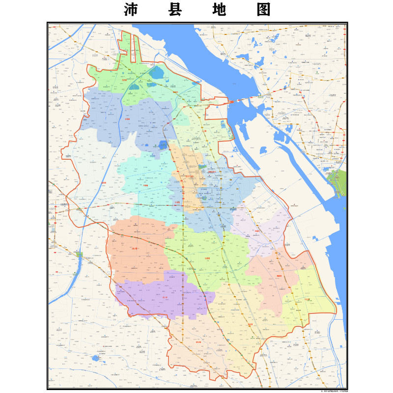 徐州市沛县地图2023年行政区划市区主城区街道交通地图图片素材