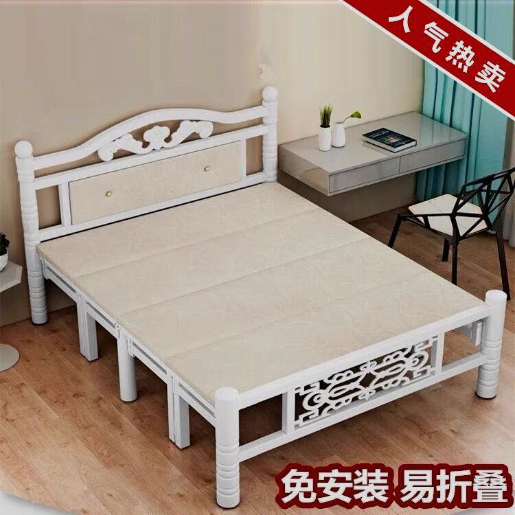 折叠床单人床双人成人床午休床铁艺木板床儿童陪护简易床可折叠床