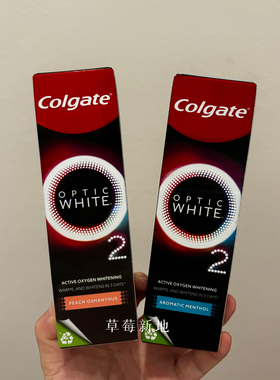 现货 泰国colgate optic white 高露洁牙膏85g