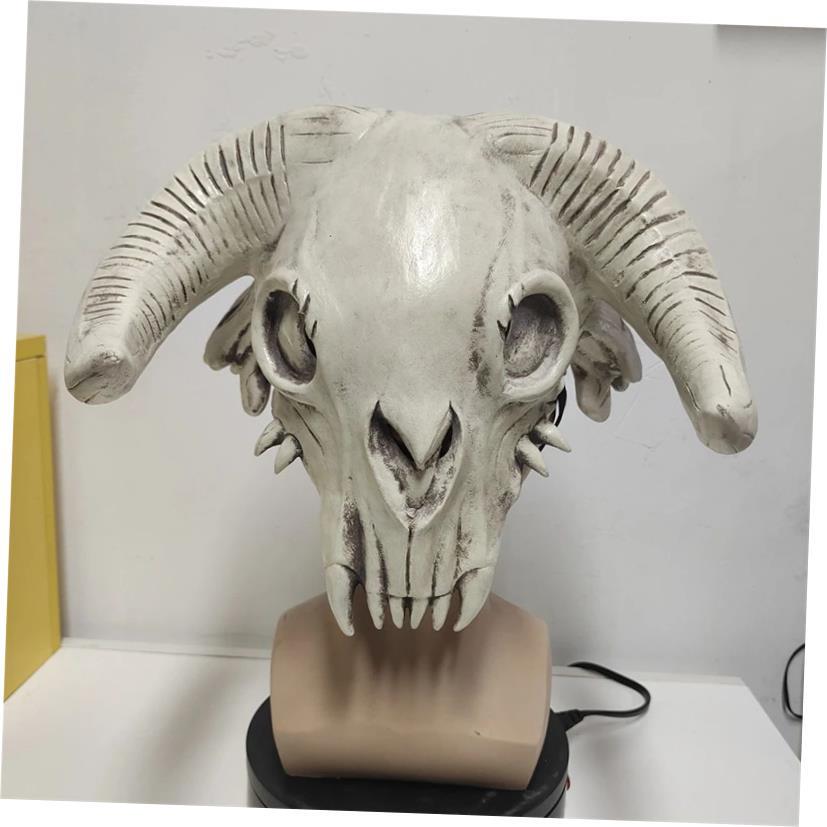 Scary Animal Horn Mask Cow Head Skull Mask Halloween Horror