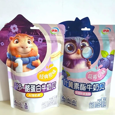 伊利牛奶贝80克袋装营养奶贝