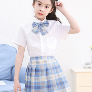 jk制服套装短袖学院风夏季幼儿园班服小学生校服裙子校园风演出服