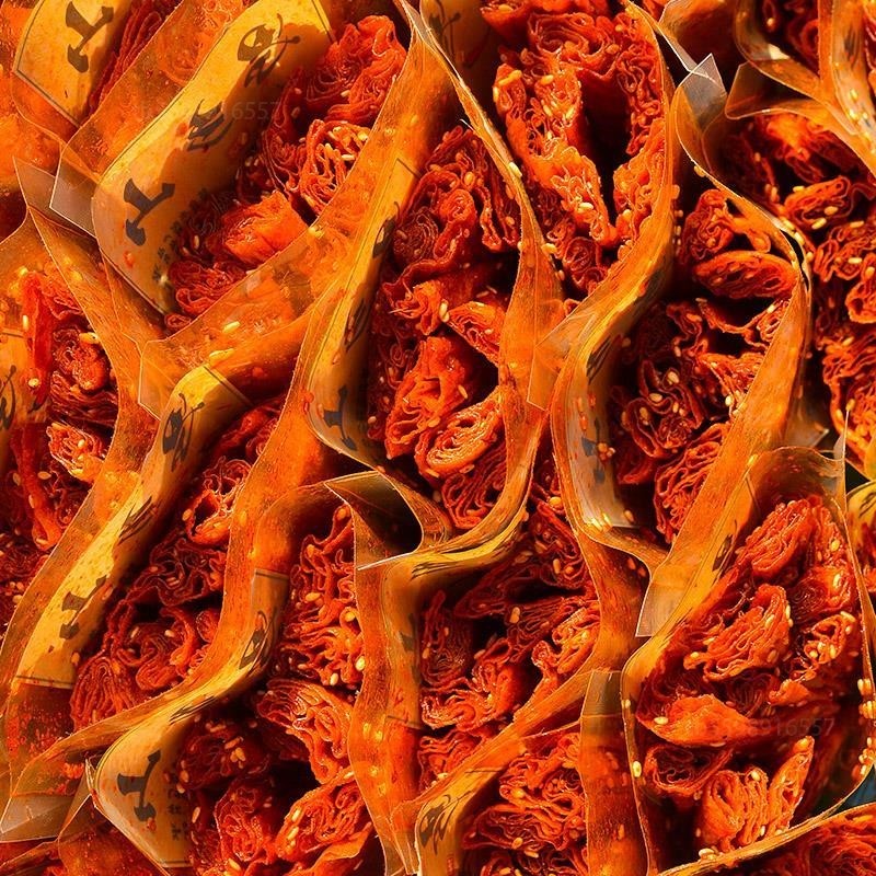 思乡山手撕大辣片125g童年回忆思香山豆干辣条麻辣小吃魔鬼辣条