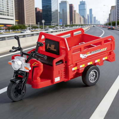 儿童声光三轮车玩具回力摩托车