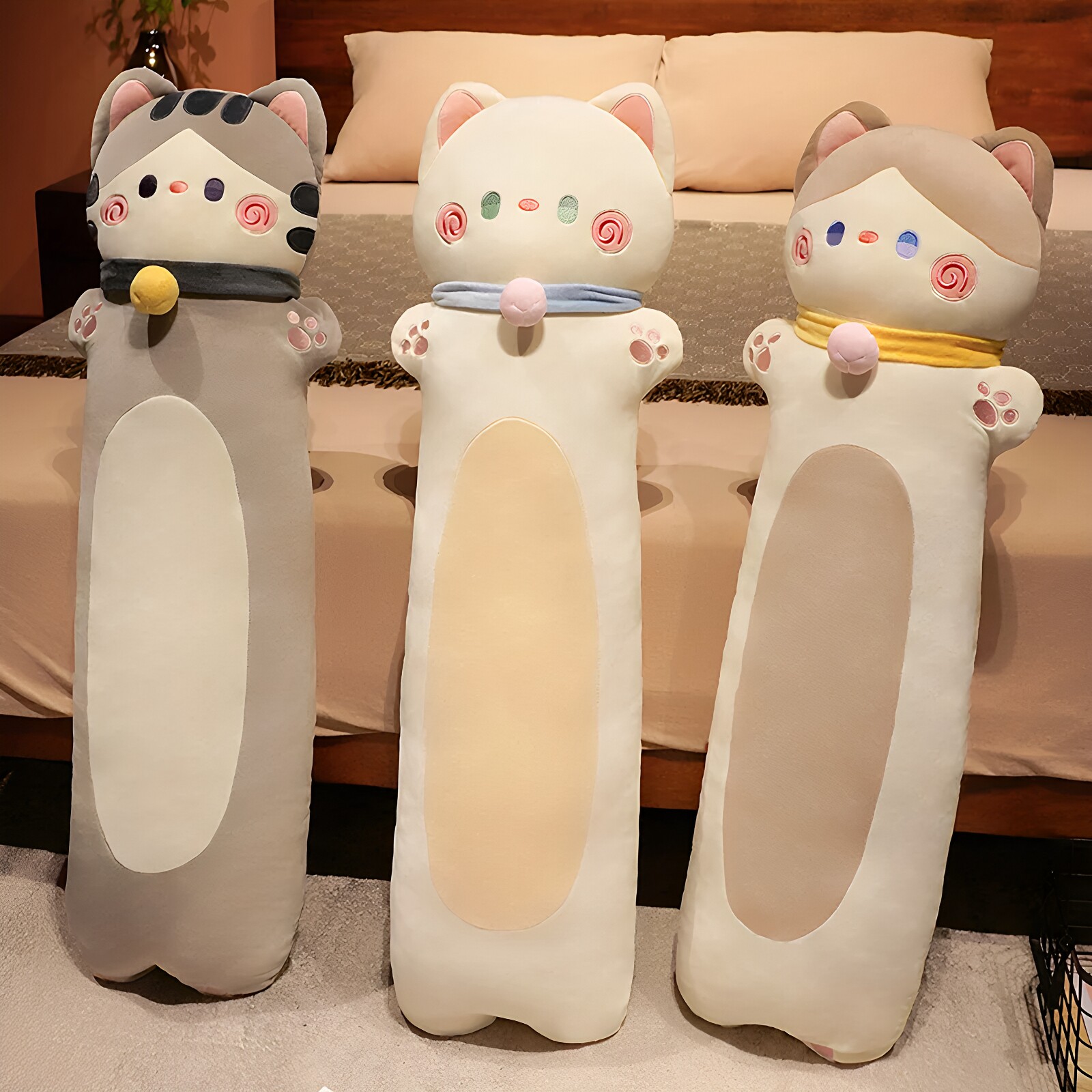 猫咪可爱大号长条抱枕夹腿陪睡