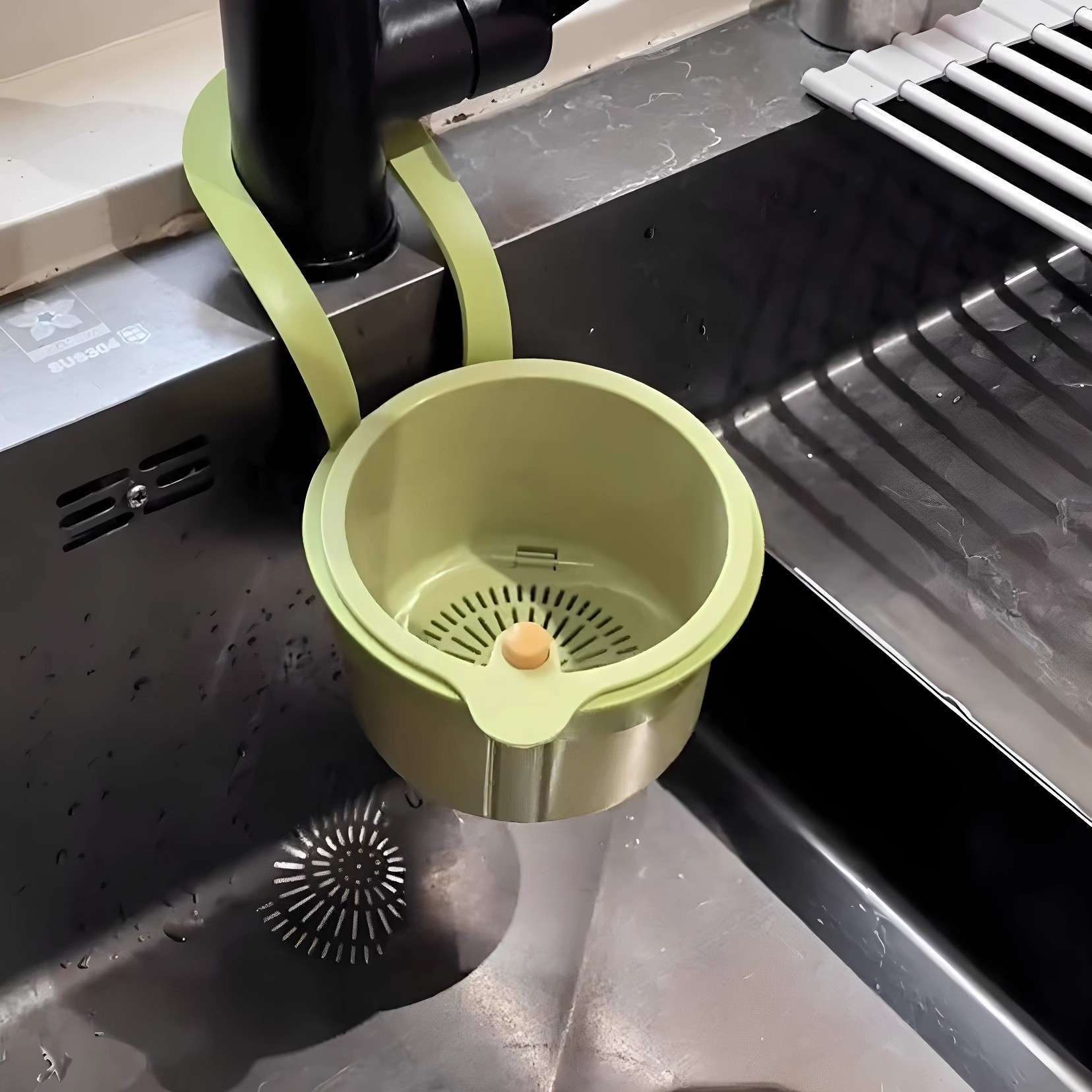 厨房水槽沥水篮可挂式厨房剩菜不脏手垃圾处理器过滤网剩菜处理