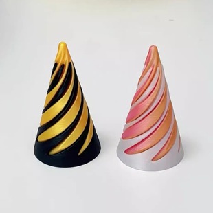 玩具3D打印螺旋螺旋乐解压玩具益智女生三角可旋转立体模型小学生
