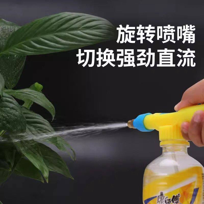 饮料瓶喷雾器家用小型气压式浇花喷壶喷雾喷头推拉式往复式喷雾器