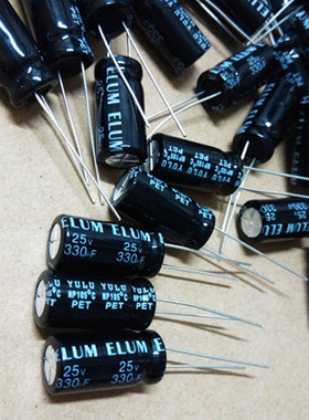 25V330UF 330UF25V全新原装无极NP 音频分频 电解电容 10*20