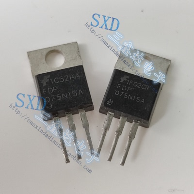 FDP075N15A 075N15原装拆机三极管MOS场效应管 75A150V 测量好
