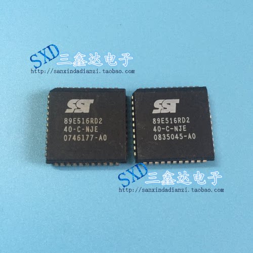 SST 89E516RD2-40-C-NJE 89E516进口原装拆机 微控芯片 PLCC-44