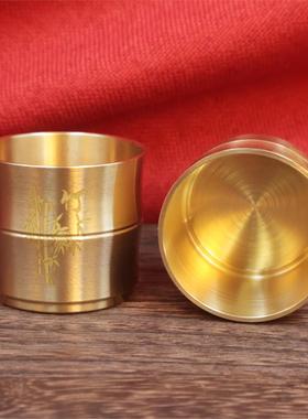 家用黄铜酒杯茶客厅供佛水