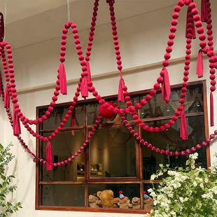 2026新年装饰挂件马年春节氛围布置过年商场店铺门头红色挂饰喜庆