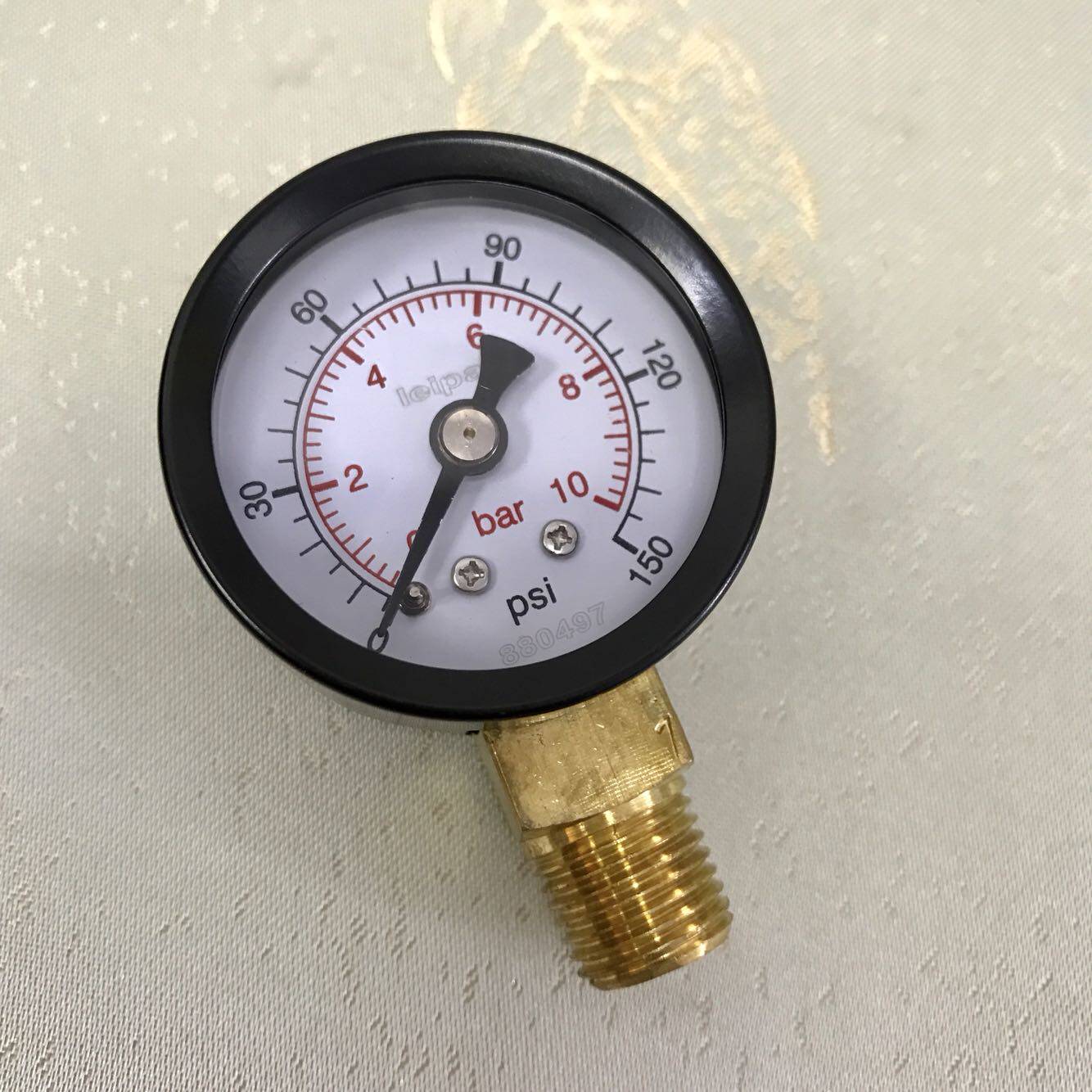 径向 立式 普通压力表 压力10bar 150psi 直径40mm 螺纹zg1/4