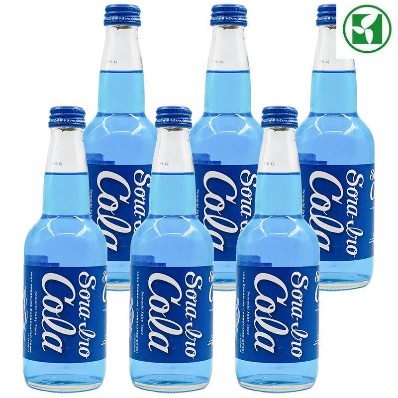 新日期巴厘岛网红碳酸饮料蓝岸蓝色可乐400ml*6瓶10瓶20瓶装整箱