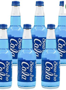 新日期巴厘岛网红碳酸饮料蓝岸蓝色可乐400ml*6瓶10瓶20瓶装整箱