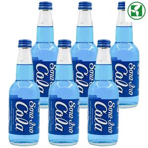 新日期巴厘岛网红碳酸饮料蓝岸蓝色可乐400ml*6瓶10瓶20瓶装整箱