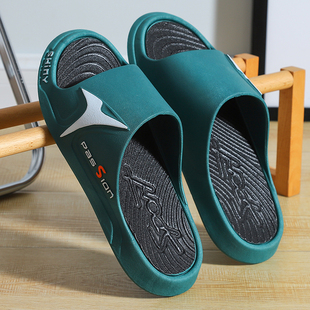 男士 运动凉拖鞋 男夏外穿潮流室内家居厚底踩屎感家用防滑韩版 拖鞋