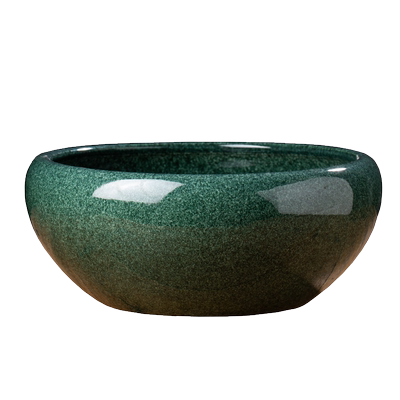 景德镇陶瓷花盆大号睡莲铜钱草绿