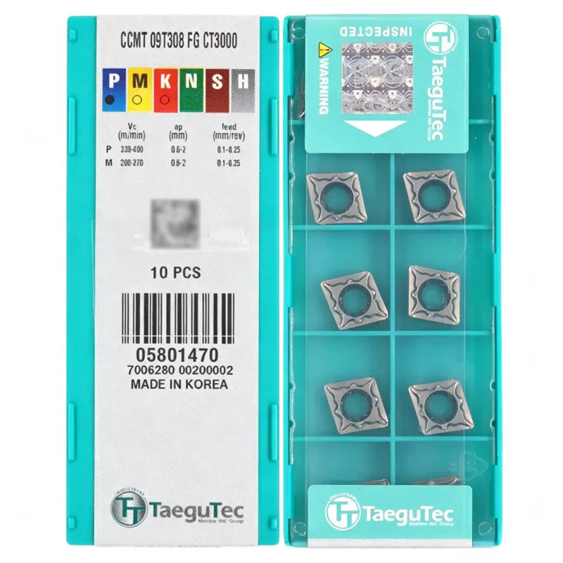 正品韩国特固克 Taegutec 数控刀片 CCMT09T304/09T308-FG CT3000