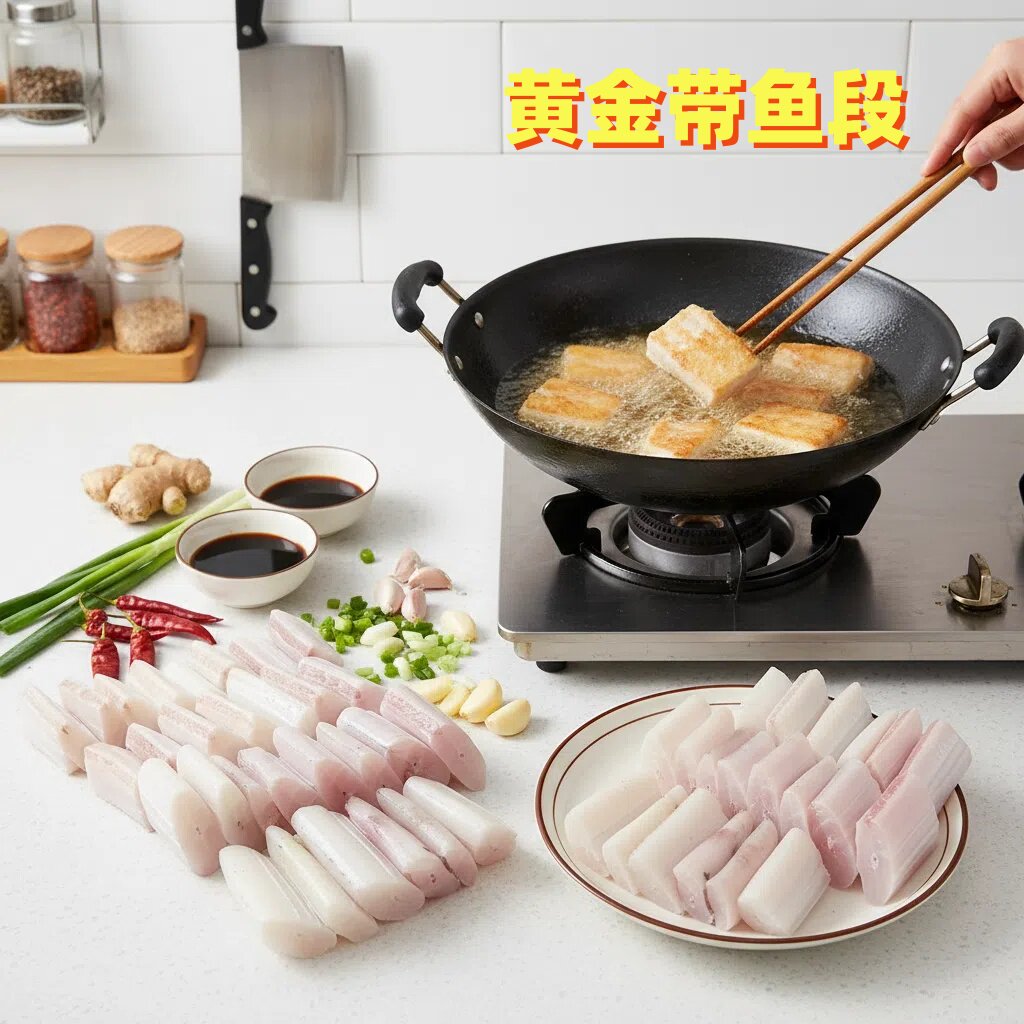 去皮免洗野带鱼冷冻黄金带鱼