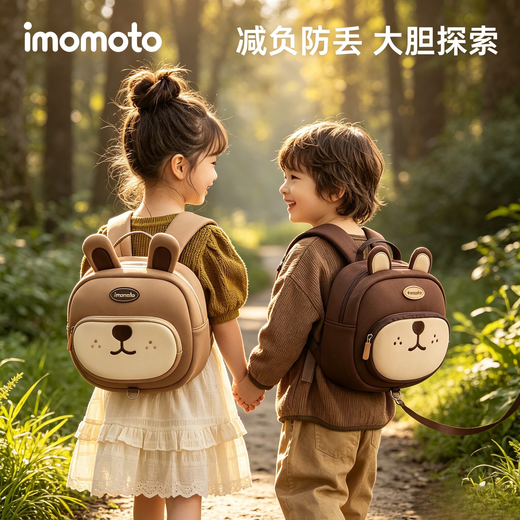 imomoto儿童幼儿园背包双肩包