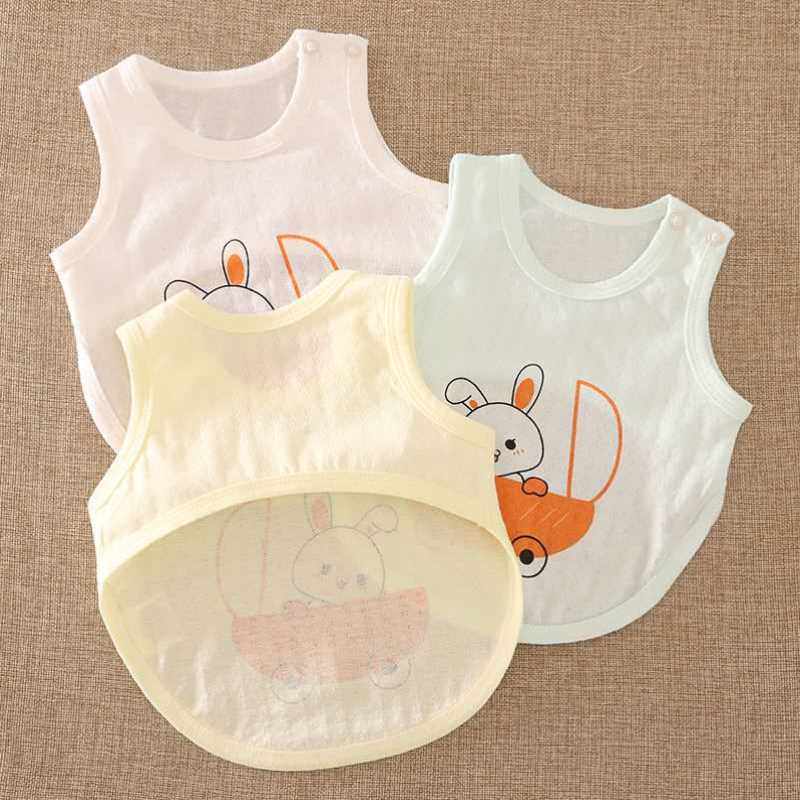 婴幼儿小肚兜男孩夏季宝宝背心式夏天小孩睡觉纯棉防踢被子护肚子