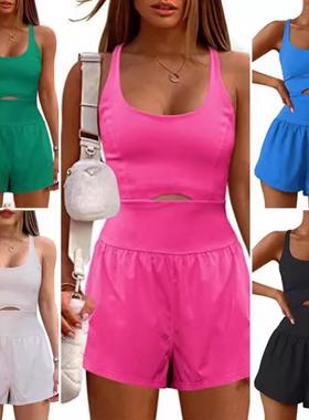 vest clothes fitness comfortable and loose back cross