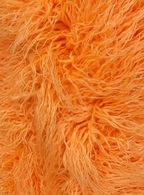 solid faux fur coats women full open stitch covered button