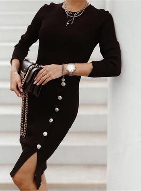 sweater dress women thick woman winter elegant dresses