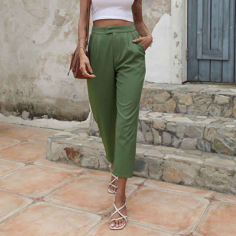 tube casual trousers soild summer comfy thin women trousers