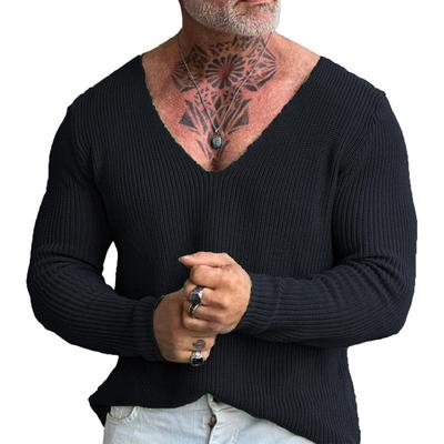 knitwear for thin trend long -shirt personalized mens