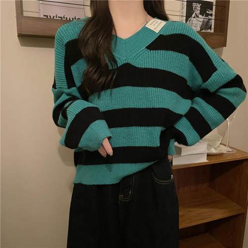 sweater knitted outerwear top all-match women for sweater