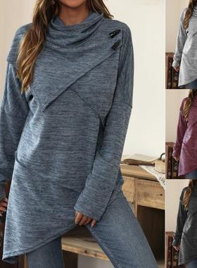 mens hoodies unbalance hem pocket long sweatshirt for men