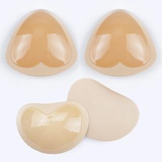 Triangular silicone breast stickers for women gathered
