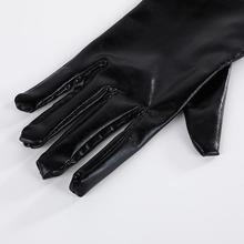 gloves coated long Sexy gloves pole bright tight leather