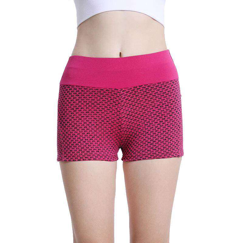Yoga Yoga Fitness Shorts Pocket High Honeycomb Hip Hip