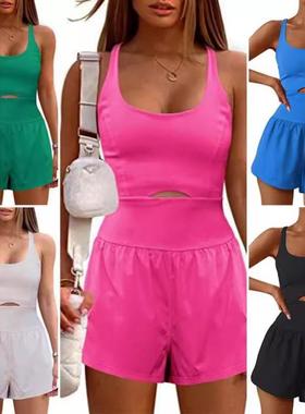 vest clothes fitness comfortable and loose back cross