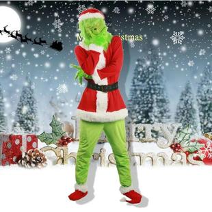 party Grinch adult Monster Green costume suit