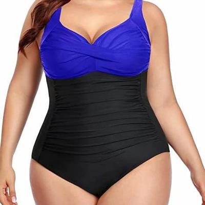 swimwear plus size women tankini lace up tops underwire