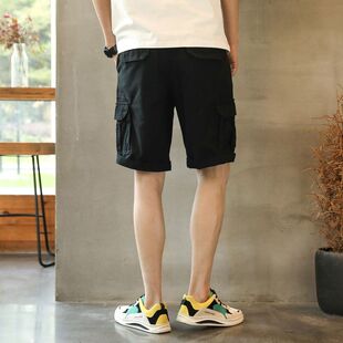 休闲短裤 工装 男士 潮流宽松夏季 子ine 2026夏季 外穿ins5五分裤 新款