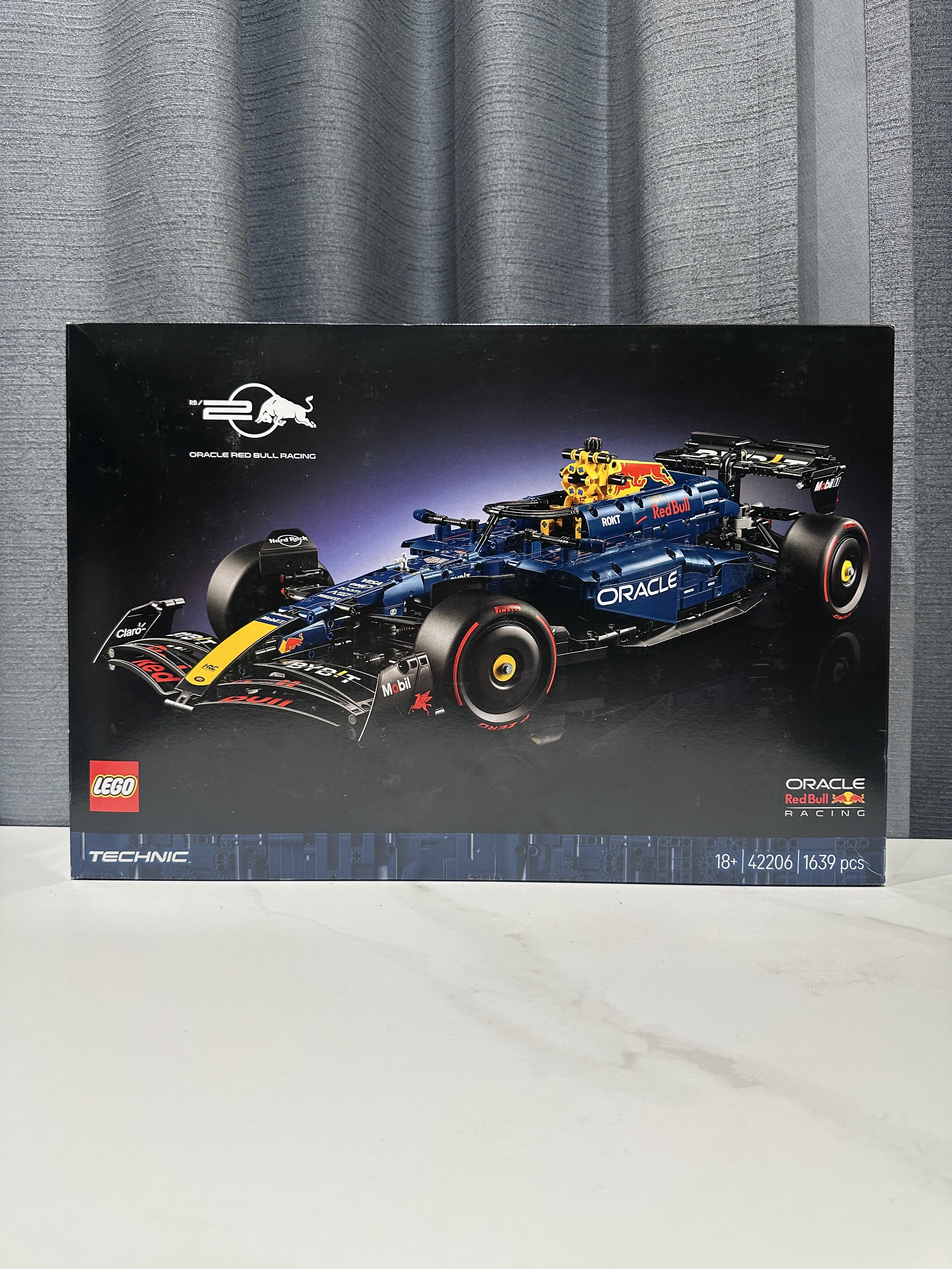 乐高42206红牛RB20 F1积木赛车 1:8大型跑车玩具男孩生日礼物