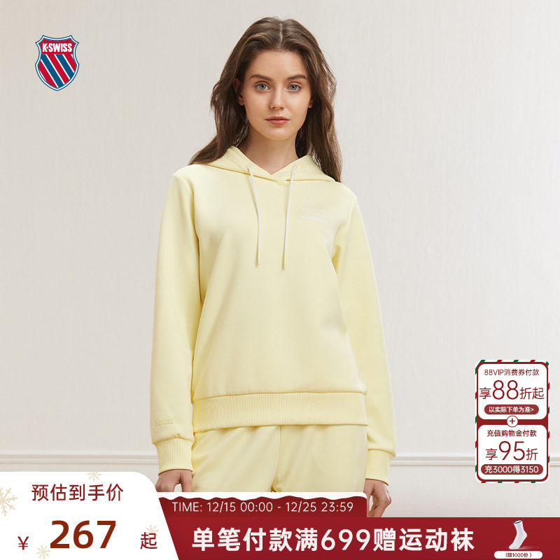 KSWISS盖世威卫衣女经典休闲上衣