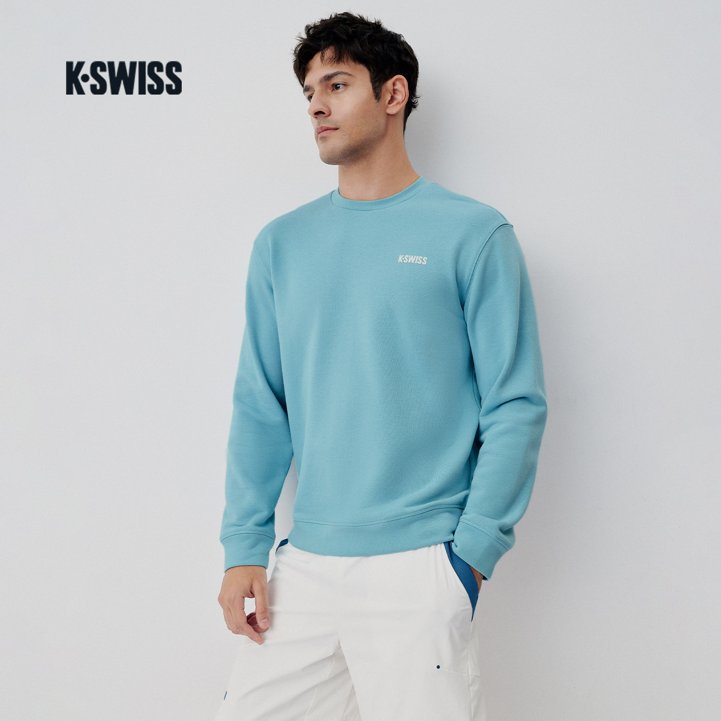 KSWISS盖世威卫衣男女 新款舒适百搭时尚休闲经典套头衫1712459
