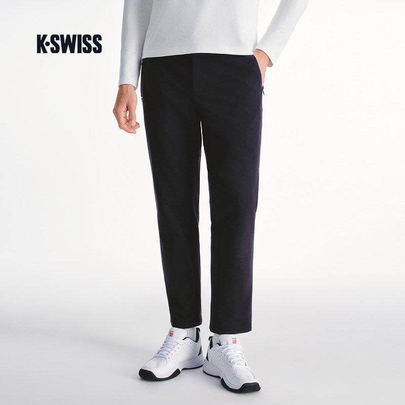 KSWISS盖世威运动裤男 新款时尚简约经典百搭休闲针织长裤1011492