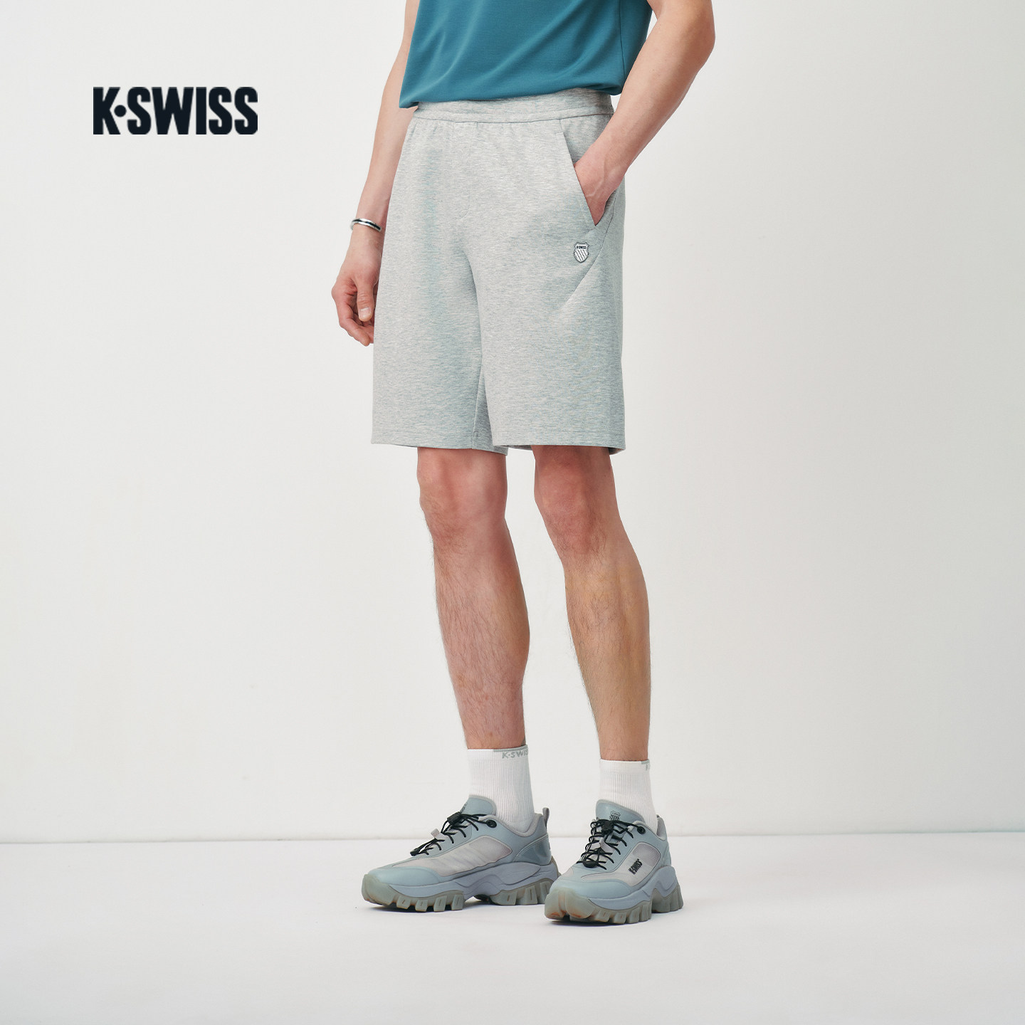 KSWISS盖世威运动短裤男 26夏季新款经典舒适百搭网球短裤1013329