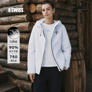 保暖百搭休闲运动上衣1912151 新款 KSWISS盖世威羽绒服女 25冬季