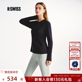 百搭针织长袖 KSWISS盖世威T恤女新款 时尚 运动舒适打底上衣1911526